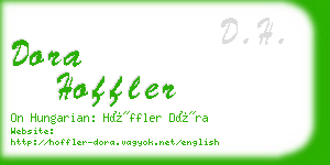 dora hoffler business card